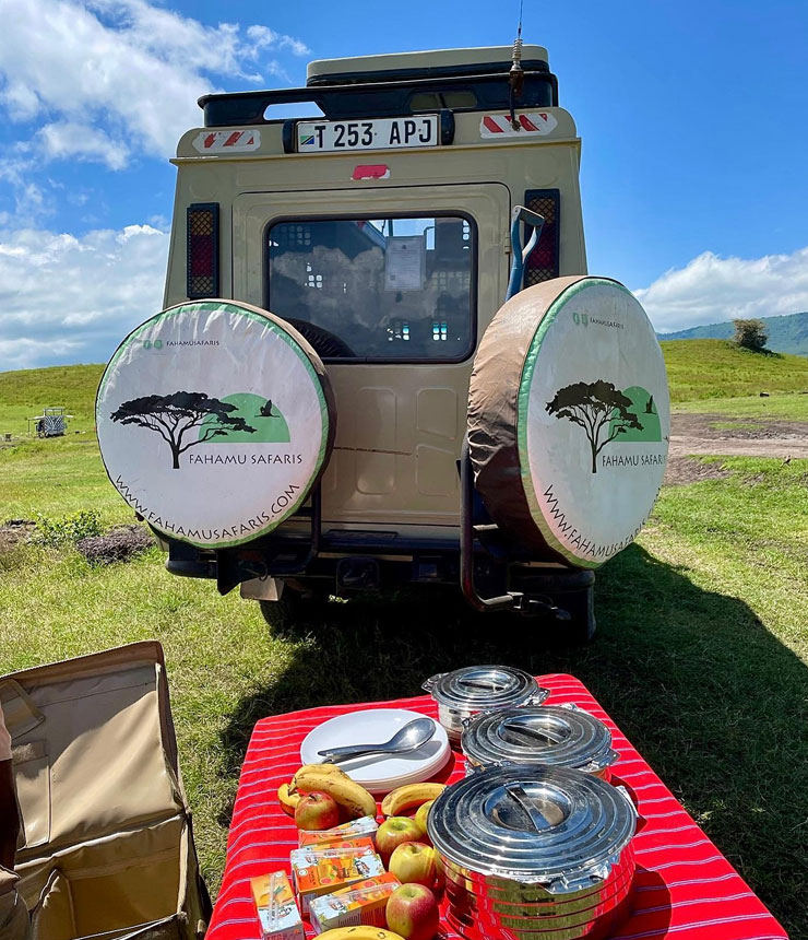 Mittagessen im Busch